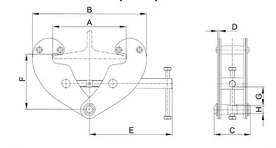 Захват балочный тип JT клипса г-п 5 тонн купить в Ижевске