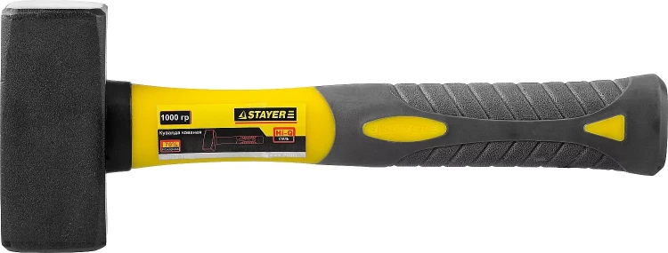 Кувалда с фиберглассовой рукояткой 1,0 кг, STAYER Fiberglass 20052-10 купить в Ижевске