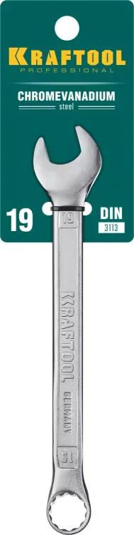 Ключи комбинированные KRAFTOOL, Cr-V, DIN 3113 27079-19 купить в Ижевске