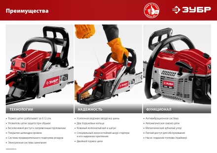 Бензопила ПБЦ-М62-50 серия МАСТЕР купить в Ижевске