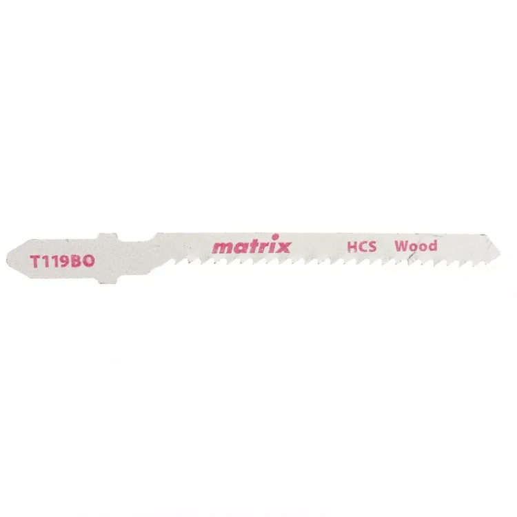 Полотна для электролобзика по дереву 3 штук T119BO 50x2мм HCS фигурный рез MATRIX 78227 купить в Ижевске