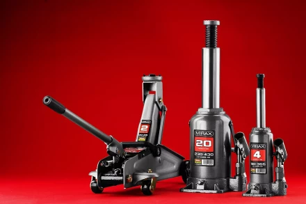 Домкрат гидравлический бутылочный, 6т, 195-380 мм, MIRAX 43260-6 43260-6 купить в Ижевске