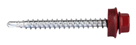 Саморезы ЗУБР &quot;ПРОФЕССИОНАЛ&quot; окраш., RAL 3005 темно-красн., для крепл. кров. матер. к дерев. обреш., 4.8x50мм, 250шт 4-300315-48-050-3005 купить в Ижевске