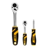 Набор инструментов Denzel, 1/2", 1/4", CrV, S2, пластиковый кейс, 82 предмета 15809 купить в Ижевске
