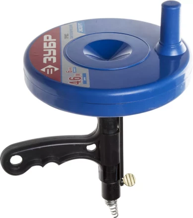 Трос ЗУБР &quot;ЭКСПЕРТ&quot; сантехнический в пластиковом корпусе длина 4,6 м, диаметр 6 мм 51907-05 купить в Ижевске