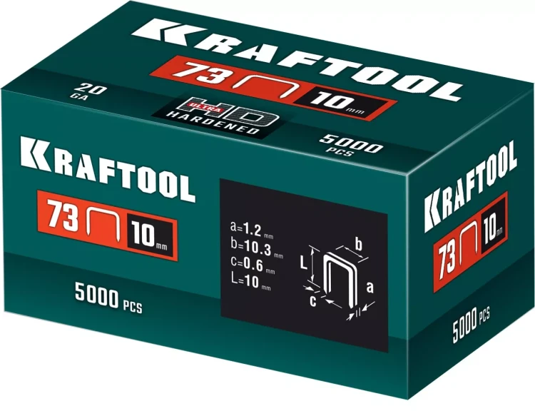 Скобы для плайера, тип 73, калибр 20GA 31773-10 купить в Ижевске