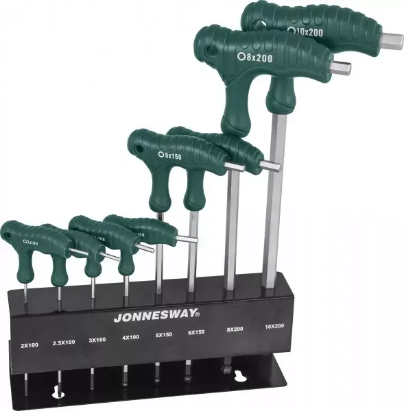 Набор ключей шестигранных двусторонних с шаром 2-10мм 8предметов Jonnesway H10MB08S 48068 купить в Ижевске