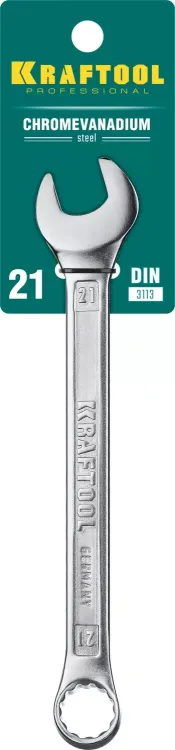 Ключи комбинированные KRAFTOOL, Cr-V, DIN 3113 27079-21 купить в Ижевске