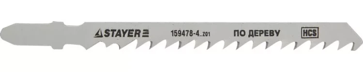 Полотна STAYER "STANDARD", T144D, для эл/лобзика, HCS, по дереву, фанере, быстрый рез, EU-хвост., шаг 4мм, 74мм, 2шт 159478-4_z01 купить в Ижевске