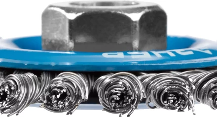 ЗУБР &quot;ПРОФЕССИОНАЛ&quot;. Щетка дисковая для УШМ, плетеные пучки стальной проволоки 0,5мм, 100ммхМ14 35192-100_z02 купить в Ижевске