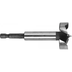 ЗУБР "ЭКСПЕРТ". Сверло Форстнера по дереву, шестигранный хвостовик 1/4", 32мм 29993-32