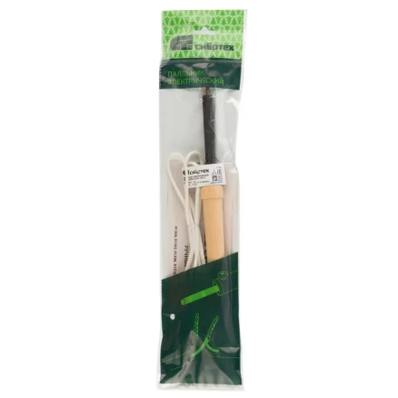 Паяльник электрический Сибртех ЭПСН-25/220, деревянная ручка, Россия 91300 купить в Ижевске