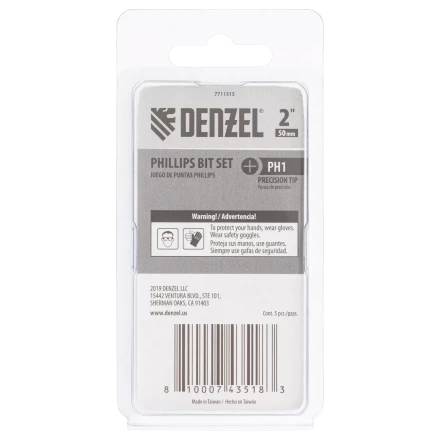 Бита PH1x50, 5 шт. Denzel 7711315 купить в Ижевске
