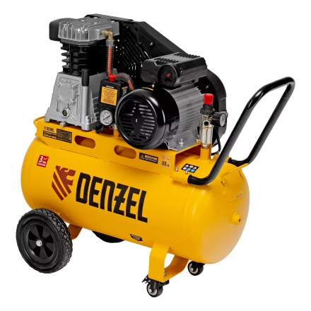 Компрессор воздушный рем. привод Denzel BCI 2100/50, 2,1 кВт, 50 литров, 400 л/мин купить в Ижевске