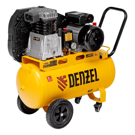 Компрессор воздушный рем. привод Denzel BCI 2100/50, 2,1 кВт, 50 литров, 400 л/мин купить в Ижевске