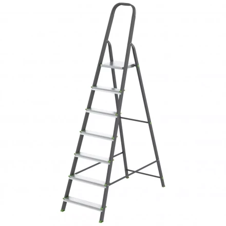 Стремянка 7 ступеней стальной Профиль алюминиевые ступени Россия Сибртех 97957 купить в Ижевске