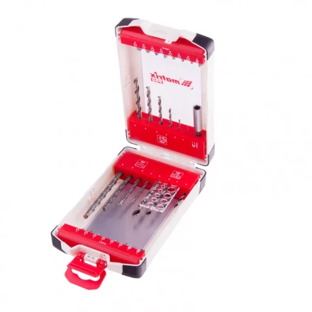 Набор сверл комбинированный сверла по металлу 1-6 мм бетону 4-8 мм дереву 3-6 мм биты 16 шт адаптер 32 предмета Pro Matrix 725632 купить в Ижевске