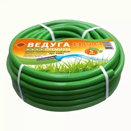 Шланг 3/4 х 15м ВЕДУГА Премиум зелёный 45961 купить в Ижевске