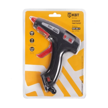 Пистолет клеевой КВТ КП-40-7 40 Вт,  стержня 7 мм (87965) купить в Ижевске