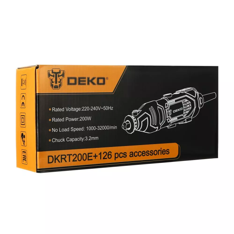Гравер электрический DEKO DKRT200E DEKO 126 tools, 063-1415 купить в Ижевске