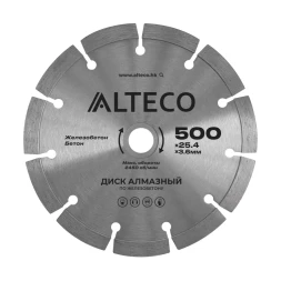 Диск алмазный по железобетону ALTECO 500x25.4x3.6 мм 66493