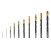 Набор сверл по металлу, 1-10 мм, HSS-Tin, Golden Tip, 10 шт Denzel 72316 купить в Ижевске