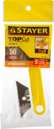 Набор STAYER &quot;STANDARD&quot;: Скребок пластмассовый с 5 лезвиями, 50мм 0851-H6_z01 купить в Ижевске