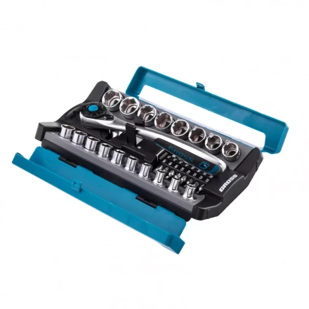 Набор торцевых головок трещотка 120 зубьев 36 предметов 1/2&quot; CrV Gross 14144 купить в Ижевске