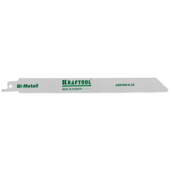 Полотно KRAFTOOL "INDUSTRIE QUALITAT", S1122VF, для эл/ножовки, Bi-Metall, по металлу, дереву, шаг 1,8-2,5мм, 180мм 159705-U-18 купить в Ижевске