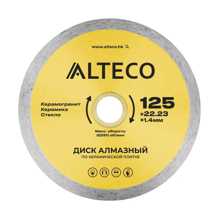 Диск алмазный по керамической плитке ALTECO 125x22.23x1.4 мм 66525 купить в Ижевске
