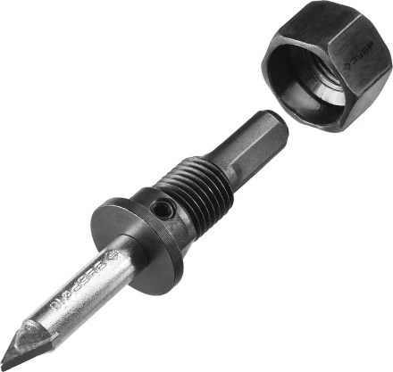 Коронка-чашка ЗУБР &quot;ПРОФЕССИОНАЛ&quot; c карбид-вольфрамовым нанесением, 32 мм, высота 25 мм, в сборе с державкой и сверлом 33360-032_z01 купить в Ижевске