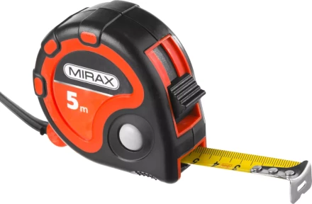 Рулетка MIRAX, 3 стопора, двухкомпонентный пластиковый корпус, 5мх19мм 34013-05-19 купить в Ижевске