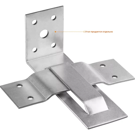 ЗУБР СОС-2.0, 40 x 120 (60) x 2 мм, пластина, скользящая опора для стропил (310166-060) купить в Ижевске