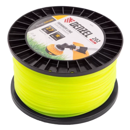 Леска для триммера звезда, 2,7мм х 202м, на DIN катушке FLEX CORD// Denzel 96287 купить в Ижевске