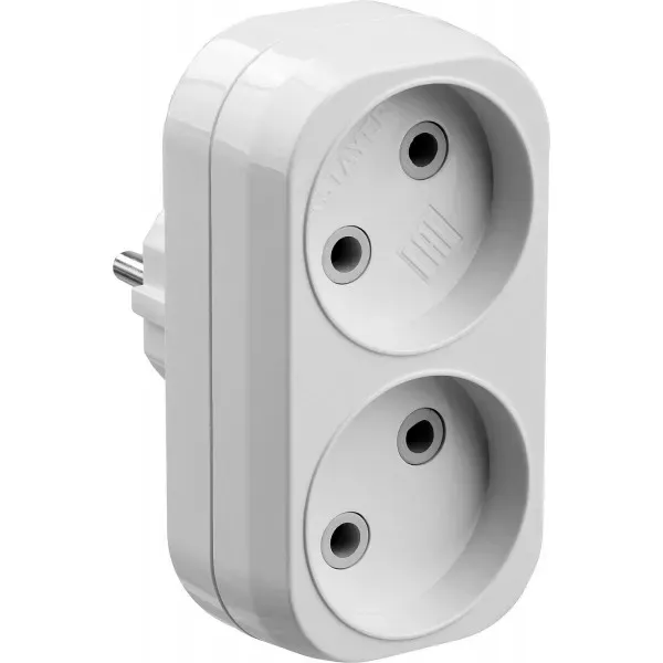 Разветвитель электрический MAXElectro, STAYER 55087-2, 2 гнезда, 10А/220В 55087-2 купить в Ижевске
