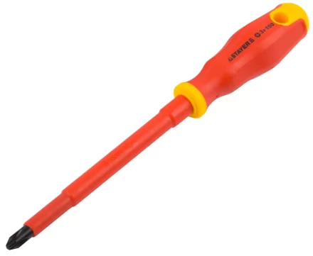 Отвертка STAYER &quot;PROFI&quot; &quot;ELECTRO&quot; диэлектрическая до 1000В, двухкомп рукоятка, PH № 3 х 150мм 25142-3-15_z01 купить в Ижевске