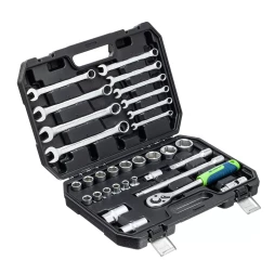 Набор инструментов Сибртех 13393, 1/2", пластиковый кейс, 32 предмета