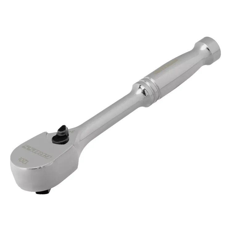 Ключ-трещотка 1/4" Gross 14050, CrV, 120 зубьев, цельнометаллический, хром купить в Ижевске