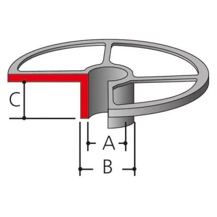 Направляющая втулка Makita 163080-8 (копировальное кольцо для фрезеров Makita 3612C/3620/RP0900/1800/1801/2300/2301) купить в Ижевске