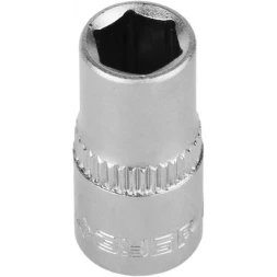 Головка торцовая ЗУБР "МАСТЕР" (1/4"), Cr-V, FLANK, хроматированное покрытие, 7мм 27715-07