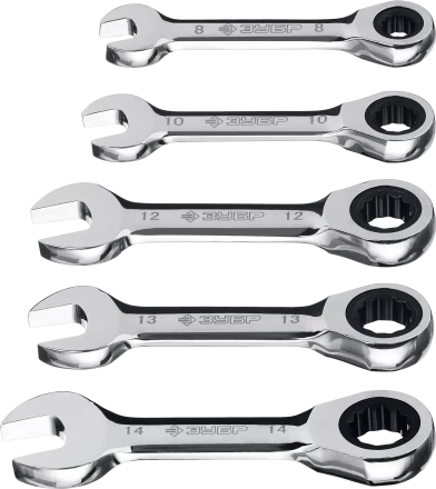 Наборы трещоточных комбинированных ключей укороченных серия ПРОФЕССИОНАЛ купить в Ижевске