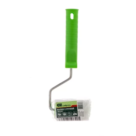 Валик "Велюр" с ручкой,  75 мм, ворс 5 мм, D 36 мм, D ручки 6 мм Россия Сибртех 80131 купить в Ижевске