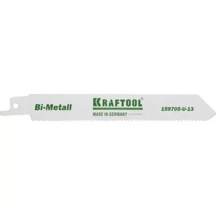Полотно KRAFTOOL "INDUSTRIE QUALITAT", S922VF, для эл/ножовки, Bi-Metall, по металлу, дереву, шаг 1,8-2,5мм, 130мм 159705-U-13 купить в Ижевске