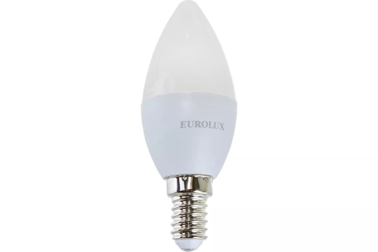 Лампа светодиодная EUROLUX LL-E-C37-6W-230-4K-E14 76/2/4 купить в Ижевске