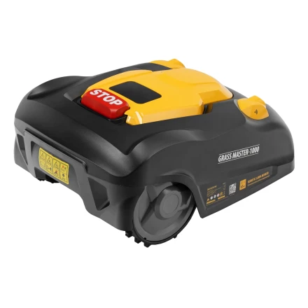 Робот-газонокосилка Grass Master 1000, ультразвуковой датчик, 3 Ач, LCD дисплей, Wi-Fi // Denzel купить в Ижевске