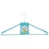 Вешалка метал для верхней одежды с прорезиненным противоскользящим покрытием 45 см бирюзовая ELFE 92926 купить в Ижевске