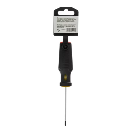 Отвертка, PH0х75 мм, S2, 3к рукоятка Denzel 121717 купить в Ижевске