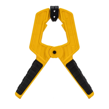 Струбцина клещеобразная Denzel, усиленная 80 х 60 мм, двухкомпонентные рукоятки, 20797 купить в Ижевске