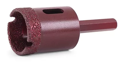 Алмазная коронка MESSER по камню с шестигранным хвостовиком (вакуумное спекание алмазов) 60 мм купить в Ижевске