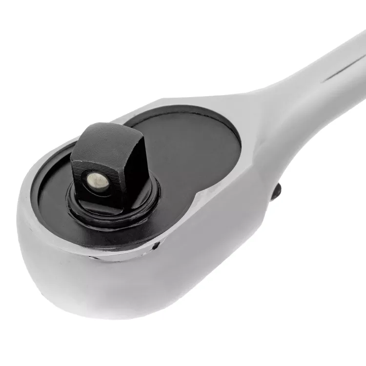 Ключ-трещотка 3/8" Gross 14051, CrV, 120 зубьев, цельнометаллический, хром купить в Ижевске